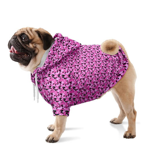 Fashion Dog Zip-Up Hoodie - AOP