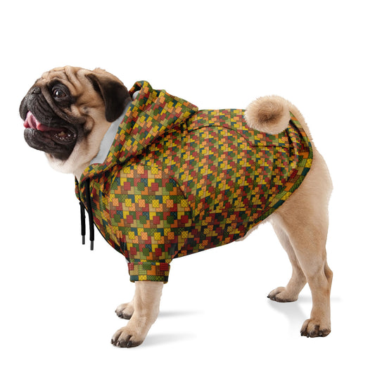 Fashion Dog Zip-Up Hoodie - AOP
